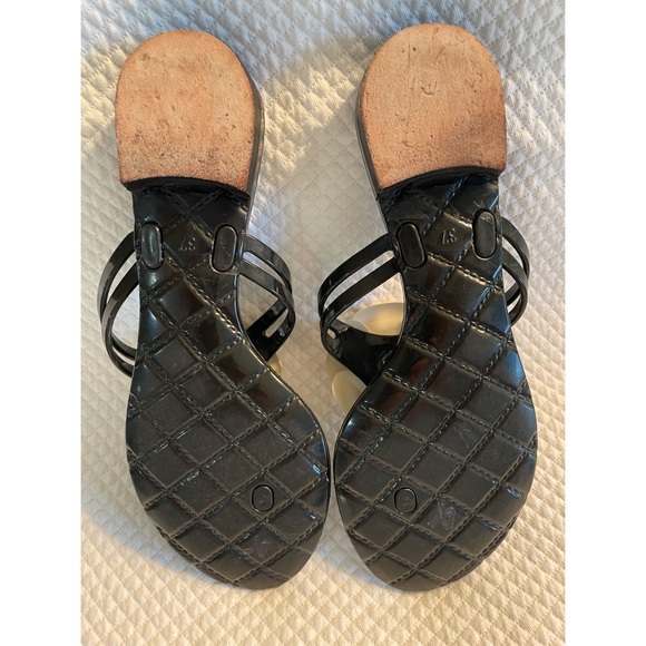 CHANEL CAMELLIA SANDALS Size 37 - Picture 7 of 16